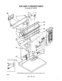 04 - Top And Console parts for Whirlpool Dryer LDI7501W0 / from AppliancePartsPros.com
