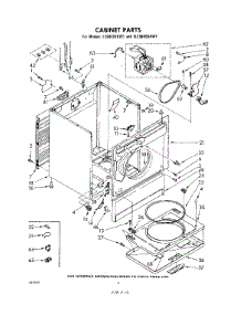 04 - Cabinet parts for Whirlpool Dryer LE9800XKW1 / from AppliancePartsPros.com