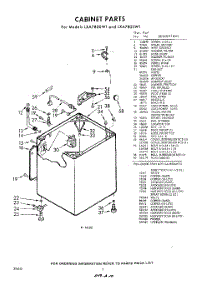 02 - Cabinet parts for Whirlpool Washer LXA7805W1 / from AppliancePartsPros.com