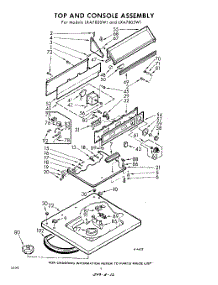 04 - Top And Console parts for Whirlpool Washer LXA7805W1 / from AppliancePartsPros.com