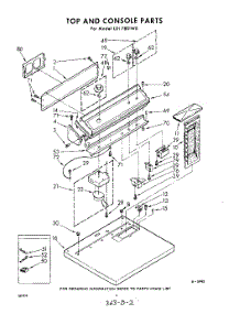 02 - Top And Console parts for Whirlpool Dryer LDI7801W0 / from AppliancePartsPros.com