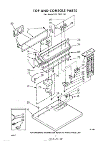 02 - Top And Console parts for Whirlpool Dryer LDI7801W1 / from AppliancePartsPros.com