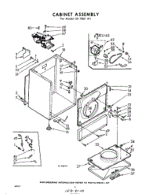 04 - Cabinet parts for Whirlpool Dryer LDI7801W1 / from AppliancePartsPros.com