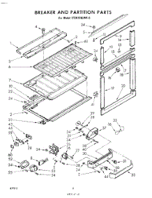 06 - Breaker And Partition parts for Whirlpool Refrigerator ET201EKLWR0 / from AppliancePartsPros.com