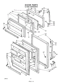 10 - Door parts for Whirlpool Refrigerator ET201EKLWR0 / from AppliancePartsPros.com