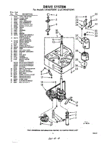 03 - Drive parts for Whirlpool Washer LWA8705W1 / from AppliancePartsPros.com