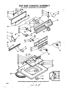04 - Top And Console parts for Whirlpool Washer LWA8705W1 / from AppliancePartsPros.com