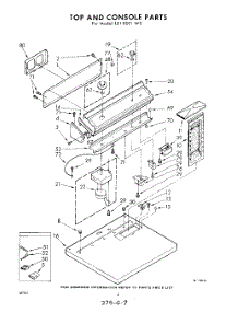 02 - Top And Console parts for Whirlpool Dryer LDI8001W0 / from AppliancePartsPros.com