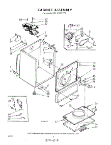 04 - Cabinet parts for Whirlpool Dryer LDI8001W0 / from AppliancePartsPros.com