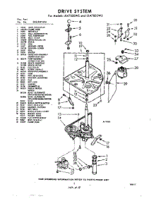 03 - Drive parts for Whirlpool Washer LXA7805W5 / from AppliancePartsPros.com