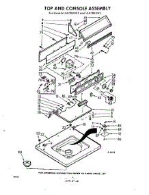04 - Top And Console parts for Whirlpool Washer LXA7805W5 / from AppliancePartsPros.com