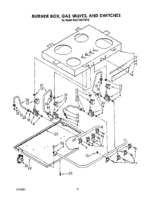 03 - Burner Box, Gas Valves, And Switches parts for Kitchenaid Cooktop KGCT365TAL2 / from AppliancePartsPros.com