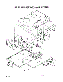 03 - Burner Box, Gas Valves And Switches parts for Kitchenaid Cooktop KGCT365TBL0 / from AppliancePartsPros.com