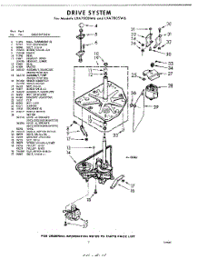03 - Drive parts for Whirlpool Washer LXA7805W6 / from AppliancePartsPros.com