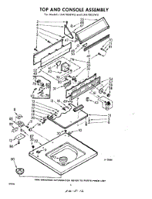 04 - Top And Console parts for Whirlpool Washer LXA7805W6 / from AppliancePartsPros.com
