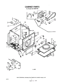04 - Cabinet parts for Whirlpool Dryer LDI8801W0 / from AppliancePartsPros.com