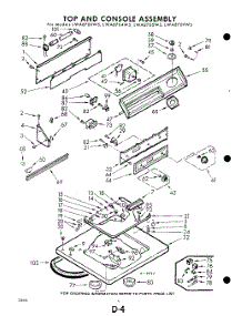 04 - Top And Console parts for Whirlpool Washer LWA8705W5 / from AppliancePartsPros.com