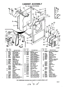 03 - Section parts for Whirlpool Dryer LVE5700W0 / from AppliancePartsPros.com