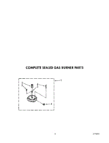 04 - Complete Sealed Gas Burner parts for Kitchenaid Cooktop KGCT365TBL2 / from AppliancePartsPros.com