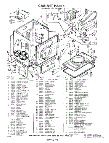 04 - Cabinet parts for Whirlpool Dryer LDI9801W0 / from AppliancePartsPros.com