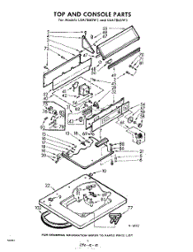 04 - Top And Console parts for Whirlpool Washer LXA7860W1 / from AppliancePartsPros.com
