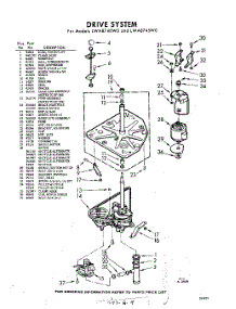 03 - Drive System parts for Whirlpool Washer LWA8740W0 / from AppliancePartsPros.com