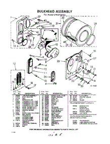 02 - Section parts for Whirlpool Dryer LVE5720W0 / from AppliancePartsPros.com