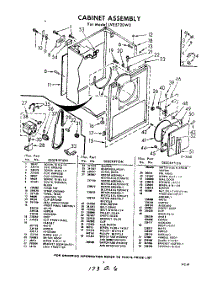 03 - Section parts for Whirlpool Dryer LVE5720W0 / from AppliancePartsPros.com
