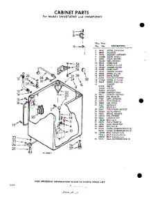 02 - Cabinet parts for Whirlpool Washer LWA8740W2 / from AppliancePartsPros.com