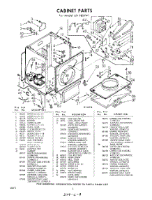 04 - Cabinet parts for Whirlpool Dryer LDI9801W1 / from AppliancePartsPros.com
