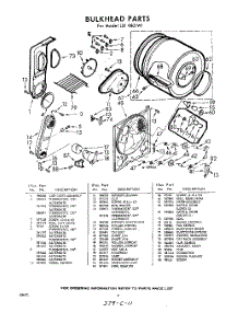 06 - Bulkhead parts for Whirlpool Dryer LDI9801W1 / from AppliancePartsPros.com