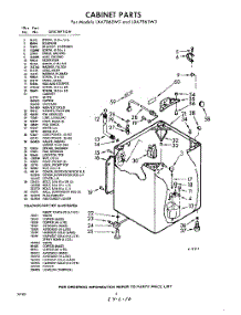 02 - Cabinet parts for Whirlpool Washer LXA7860W3 / from AppliancePartsPros.com