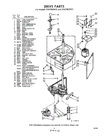 03 - Drive parts for Whirlpool Washer LXA7860W3 / from AppliancePartsPros.com