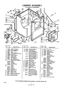 02 - Section parts for Whirlpool Dryer LVE6300W0 / from AppliancePartsPros.com