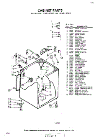 02 - Cabinet parts for Whirlpool Washer LWA8745W0 / from AppliancePartsPros.com
