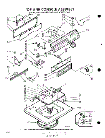 04 - Top And Console parts for Whirlpool Washer LWA8745W0 / from AppliancePartsPros.com