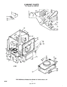 04 - Cabinet parts for Whirlpool Dryer LDI9801W2 / from AppliancePartsPros.com