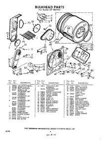 06 - Bulkhead parts for Whirlpool Dryer LDI9801W2 / from AppliancePartsPros.com