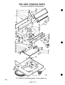 04 - Top And Console parts for Whirlpool Washer LXA7865W0 / from AppliancePartsPros.com