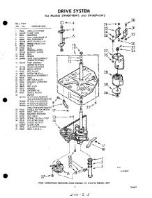 03 - Drive parts for Whirlpool Washer LWA8745W2 / from AppliancePartsPros.com
