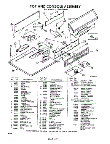 03 - Section parts for Whirlpool Dryer LVE6600W0 / from AppliancePartsPros.com