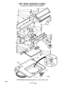 04 - Top And Console parts for Whirlpool Washer LXA7865W3 / from AppliancePartsPros.com
