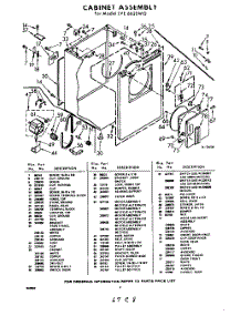 02 - Section parts for Whirlpool Dryer LVE6620W0 / from AppliancePartsPros.com