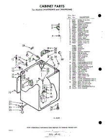 02 - Cabinet parts for Whirlpool Washer LWA9900W0 / from AppliancePartsPros.com