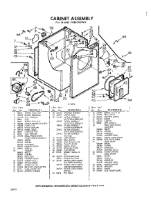 02 - Section parts for Whirlpool Dryer LVE6700W0 / from AppliancePartsPros.com