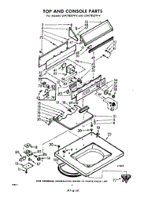04 - Top And Console parts for Whirlpool Washer LXA7865W4 / from AppliancePartsPros.com