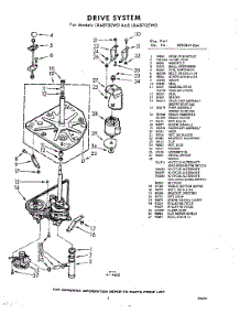 03 - Drive parts for Whirlpool Washer LXA8700W0 / from AppliancePartsPros.com