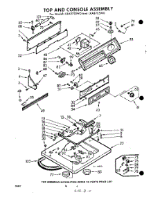 04 - Top And Console parts for Whirlpool Washer LXA8700W0 / from AppliancePartsPros.com
