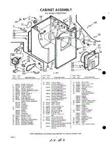 02 - Section parts for Whirlpool Dryer LVE6700W1 / from AppliancePartsPros.com