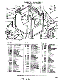 03 - Section parts for Whirlpool Dryer LVE7700W0 / from AppliancePartsPros.com